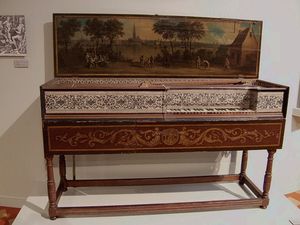 플랑드르 요하네스 쿠셰의 무젤라르형 버지널(1650년)