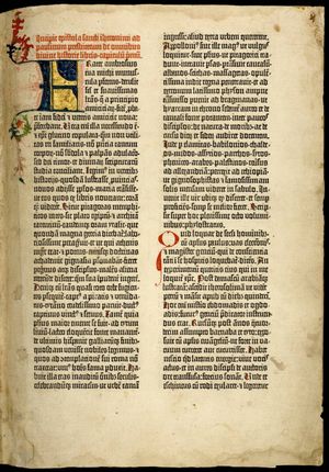 구텐베르크 불가타 성서, 제 1권, 구약성서, 성 히에로니무스의 편지