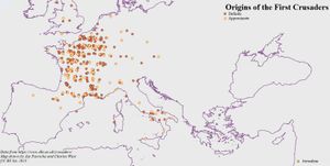 제1차 십자군 참가자들의 기원