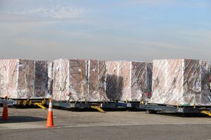 미국이 콜롬비아를 통해 베네수엘라에 보낸 지원 물품