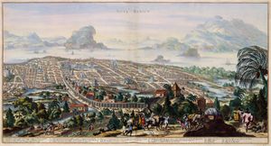 1690년 멕시코시티. 아틀라스 반 데르 하겐(Atlas Van der Hagen).