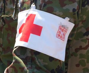 육상자위대 위생과의 위생 완장