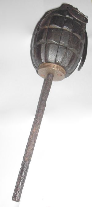 밀스 폭탄 N°23 Mk II, 소총 발사용 막대 부착