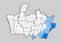 데폭시 순다어 사용 지역 분포도