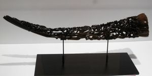 청나라 시대 코뿔소 뿔 잔, 도쿄 국립박물관 소장