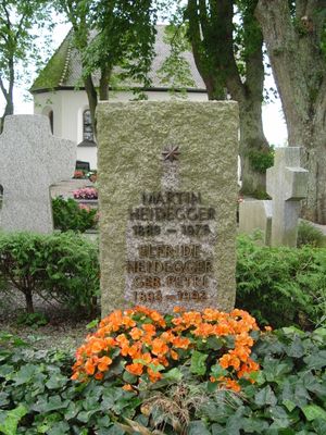 메스키르히(Meßkirch)에 있는 하이데거의 묘