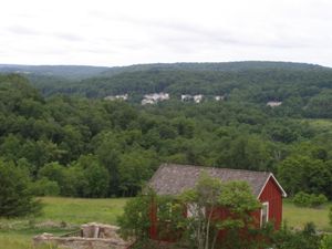 펜실베이니아주 존스타운에 있는 존스타운 홍수 국립 기념관의 사우스 포크 저수지 위치