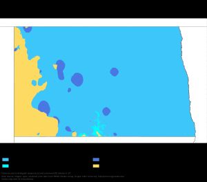 노스다코타의 케펜 기후 구분