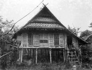 1900년에서 1940년 사이에 촬영된 전형적인 주거지