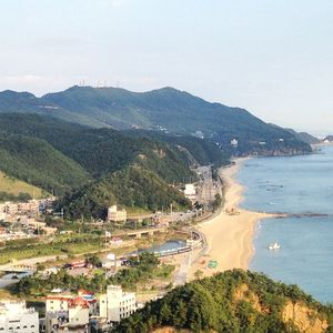 썬크루즈리조트에서 바라본 정동진역