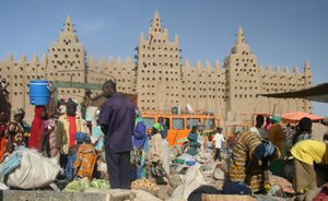 제네의 시장 풍경