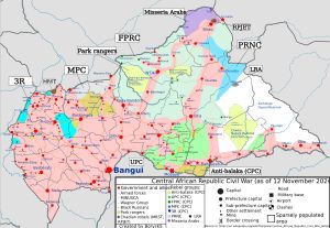 2023년 7월 중앙아프리카공화국 내 군사 상황