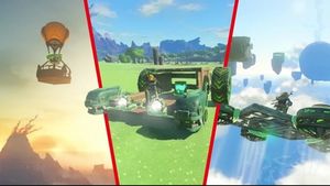 플레이어는 다양한 장치를 만들어 게임 내 세계를 탐험하거나 퍼즐을 풀 수 있다.