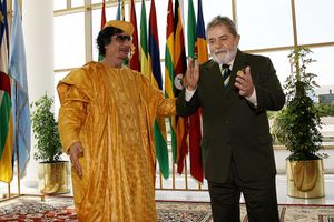 2009년 루라와 리비아 대통령 무아마르 카다피