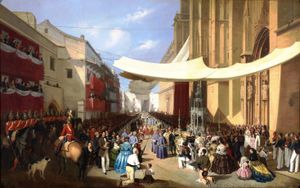 19세기 세비야(Seville)의 성체 축일 행렬