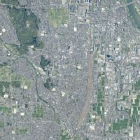 중심부 합성 항공사진. 2020년 촬영.