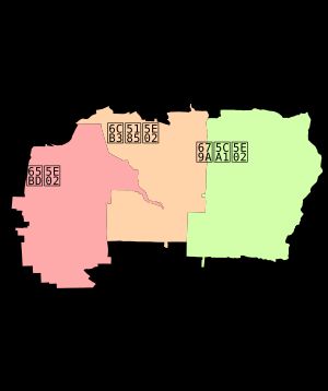 후세시, 가와치시, 히라오카시가 각각 차지하고 있던 지역