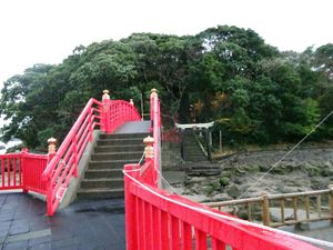 테루시마에 걸린 테루시마바시와 테루시마 신사