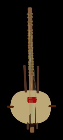 코라(Kora), 악기 중 하나가 여기에 나와 있습니다.