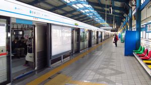 승강장(2018년 11월 촬영)