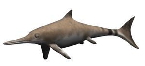 CGI로 복원한 Ichthyosaurus communis