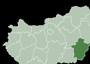 헝가리 베케시 주의 지도