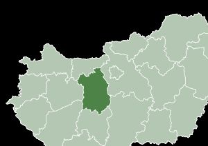 헝가리 페예르 주의 지도