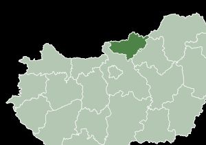 헝가리 노그라드 주의 지도