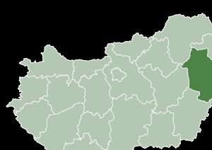 헝가리 허이두비허르 주의 지도