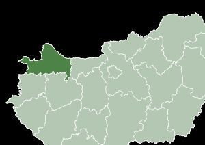 헝가리 죄르모숀쇼프론 주의 지도