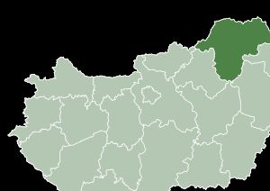 헝가리 보르쇼드어버우이젬플렌 주의 지도