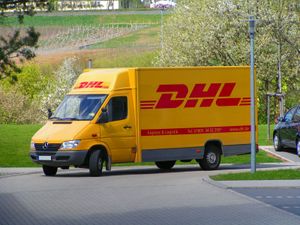 독일(Germany)에 있는 DHL 배송 차량