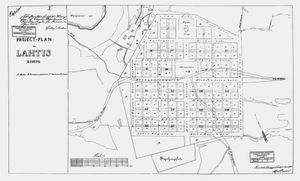 알프레드 카웨닌(Alfred Caween)이 1878년에 제작한 라흐티 도시 계획도