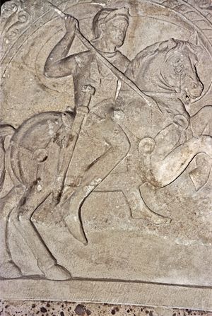 1세기 후반, 독일 쾰른(History of Cologne) 출신 로마 보조기병(auxilia)의 묘비