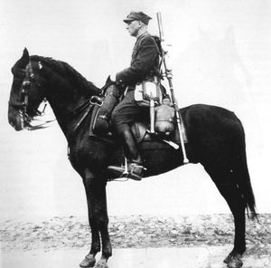 대전차소총을 든 폴란드 우흘란. 1938년 발행된 군사 교본