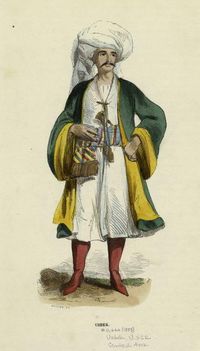 1840년경 전통 우즈베키스탄 의상