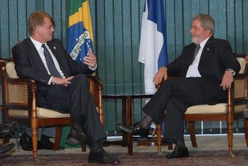 반하넨과 루이스 이나시우 룰라 다 시우바 브라질 제35대 대통령.