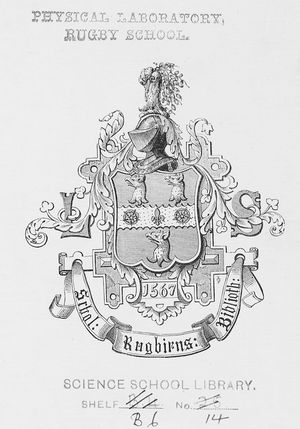 럭비 스쿨의 책갈피. BEIC 출처