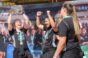 2017년 우승을 자축하는 뉴질랜드