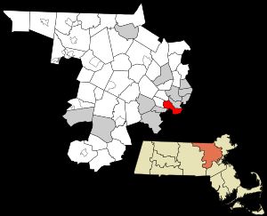 미들섹스 군(Middlesex County) 내 위치