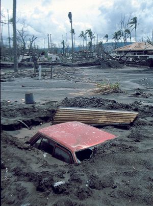 1994년 라바울 화산 폭발 이후
