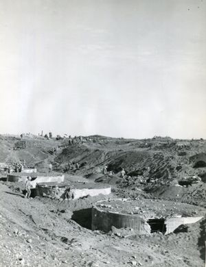 이오지마(硫黄島)에서 일본군이 만든 저수탱크