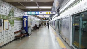 승강장(2018년 11월 22일)