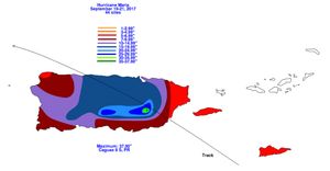 허리케인 마리아로 인한 강우량