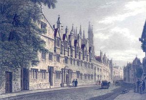 1837년에 찍힌 세인트 올번 홀, F. 맥켄지의 그림을 바탕으로 존 르 퀴가 제작한 판화