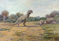 '삼각대' 자세를 보여주는 오래된 복원.