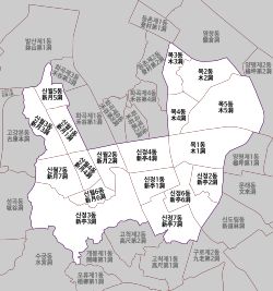 양천구 행정구역도