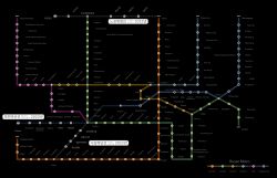 부산 도시철도 노선도 (공사 중인 노선 포함)