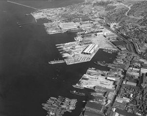 1965년 부산항만 전경