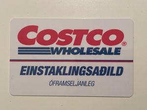 아이슬란드의 코스트코 회원 카드